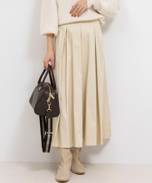 美品 NOLLEY'S Sophi グログランタックフレアスカート NOLLEY'S Sophi（ノーリーズソフィ）の「グログランタックフレア