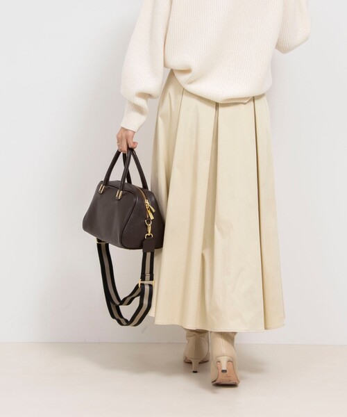 美品 NOLLEY'S Sophi グログランタックフレアスカート NOLLEY'S sophiノーリーズ ドットグログランタックフレアー