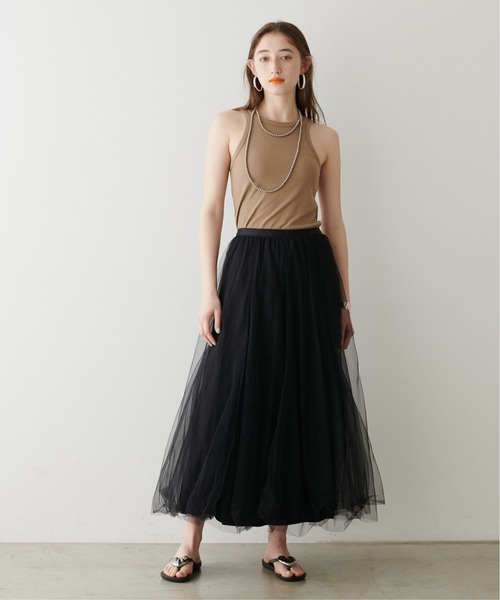 ラルータ LARUTA レオパード柄 ボリュームチュールスカート LARUTA（ラルータ） スカート 「LARUTA」ボリュームチュールスカート