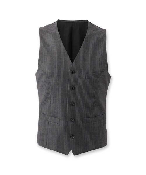 【DORMEUIL AMADEUS365】ピンストライプ ベスト3ピース対応 TAKEO KIKUCHI スーツ ベスト 「DORMEUIL AMADEUS365」ピン