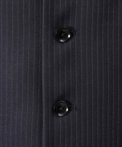 TAKEO KIKUCHI スーツ ベスト 「DORMEUIL AMADEUS365」ピン
