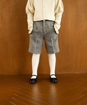 ハーフパンツ パンツ 短パン メランジツイルハ...の詳細画像5