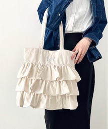 Lee トートバッグ Lee/リー フリル BIGトートバッグ/ロゴ刺繍