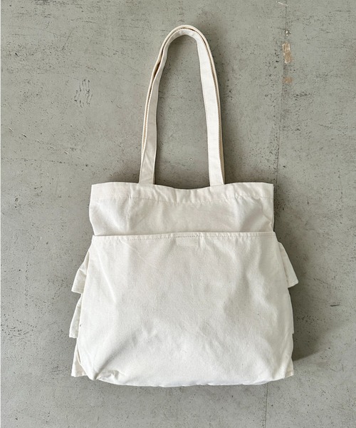 Lee（リー） トートバッグ フリル BIGトートバッグ/ロゴ刺繍 ギャザー
