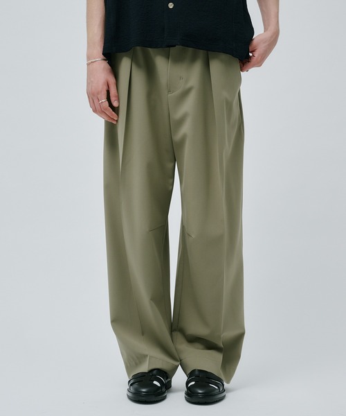 ArguE CulturE 取外し可能 スラックス モード系 ストリート Aero cloth ストレートスラックス(2 BLACK): : メンズ｜CITY