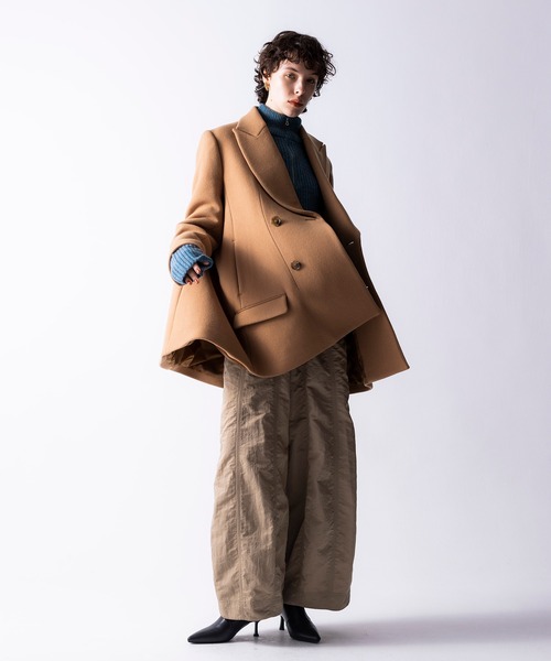 「NOISE MAKER」 ピーコート 38 チャコールグレー レディース_画像3