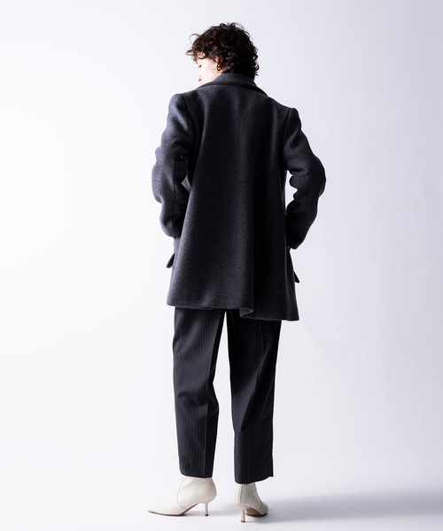 「NOISE MAKER」 ピーコート 38 チャコールグレー レディース_画像7