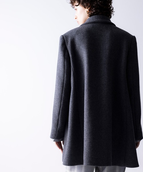 「NOISE MAKER」 ピーコート 38 チャコールグレー レディース_画像8