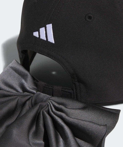 adidas リボン付きキャップ 黒 Amazon | [アディダスゴルフ] ゴルフキャップ ﾒﾀﾙﾛｺﾞ ﾘﾎﾞﾝｷｬｯﾌﾟ