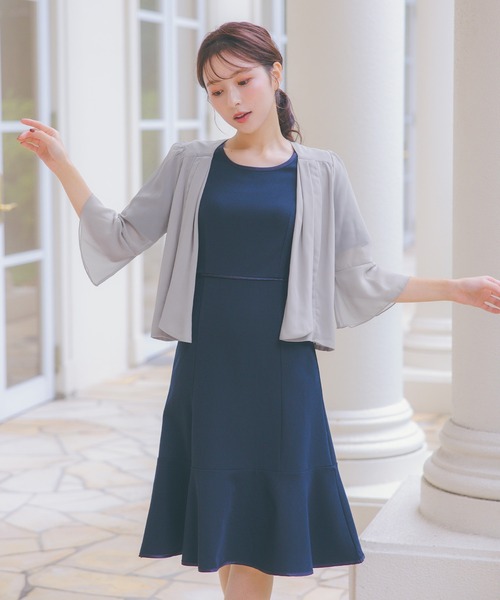 Retica（レティカ） カーディガン ボレロ 結婚式 ショート丈 七分袖