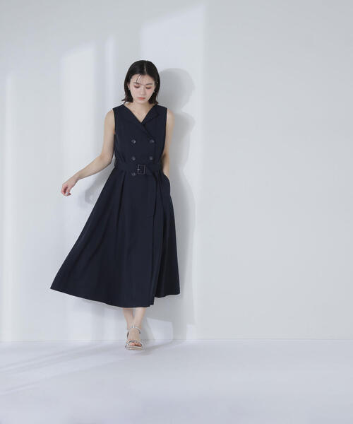 NATURAL BEAUTY BASIC ジャンパースカート ベルテッドトレンチ