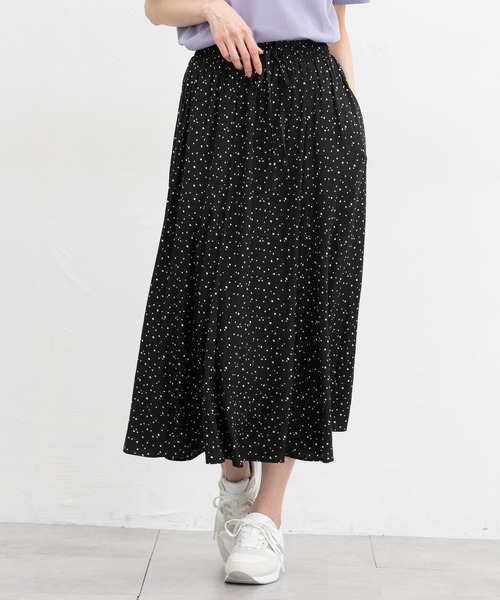 黒のロングギャザースカート Honeys スカート ロングギャザースカート : ZOZOTOWN Yahoo!店