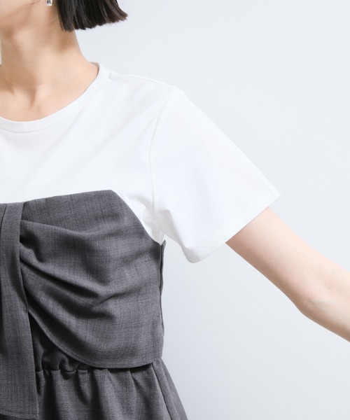 VIS tシャツ 「新色追加」「美easy」ねじりリボンTシャツ