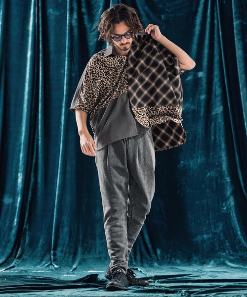 ANGENEHM（アンゲネーム） シャツ mhs2322-Switching design poncho