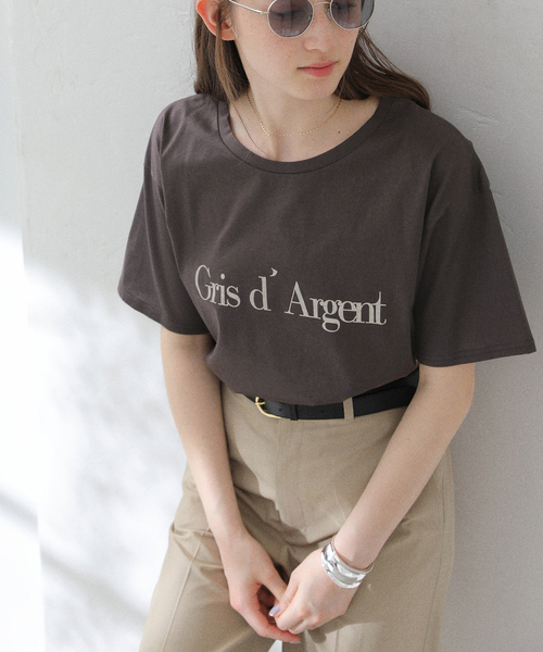 tシャツ 「洗える」ロゴTシャツ レディース