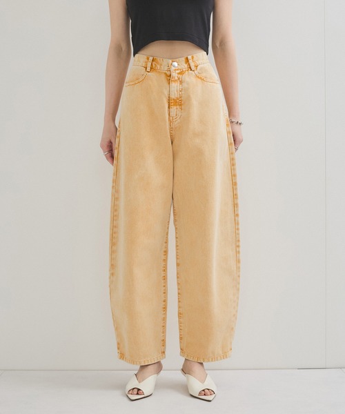 LE CERCLE par rope' ワイドパンツ ジーンズ デニム デニムパンツ 硫化
