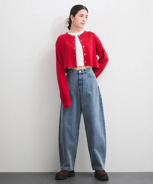 LE CERCLE par rope' ワイドパンツ ジーンズ デニム デニムパンツ 硫化