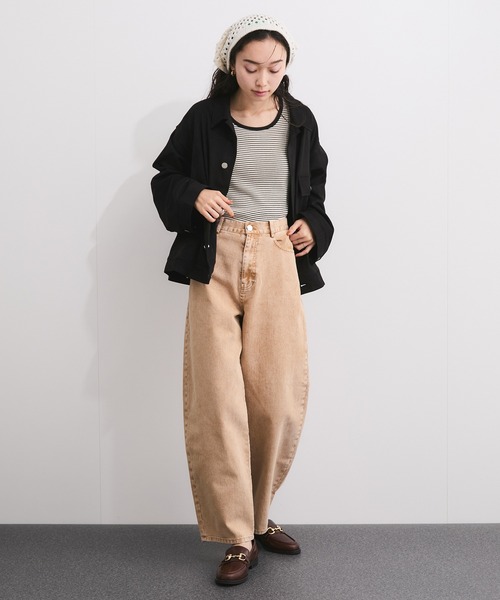 LE CERCLE par rope' ジーンズ デニム デニムパンツ 硫化染めカツラギ