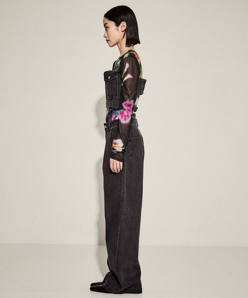 AMERI サロペット/オールインワン セール】ONE SIDE SHOULDER ROMPERS（サロペット/オーバーオール