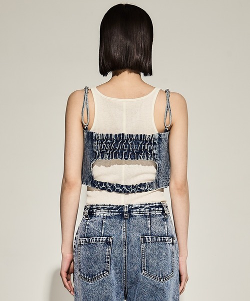 ameri  デニムサロペット オーバーオール Ameri（アメリ）の「AMERI×Lee DENIM SET UP（サロペット