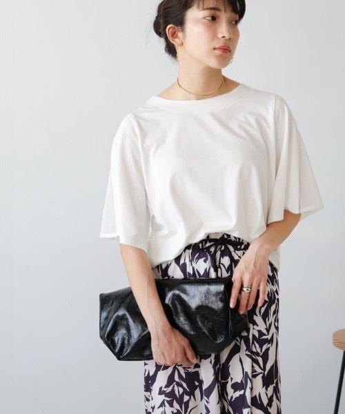 tシャツ 袖フレアメッシュプルオーバー レディース Bou Jeloud tシャツ 袖フレアメッシュプルオーバー レディース
