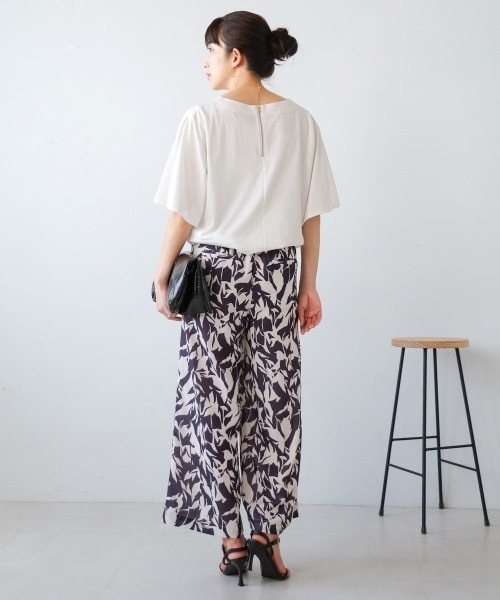 tシャツ 袖フレアメッシュプルオーバー レディース osharewalker Tシャツ レディース トップス カットソー 半袖