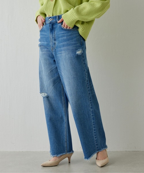 GALLARDAGALANTEダメージ加工デニム　XS GALLARDAGALANTE 「GALLARDAGALANTE」 ダメージ加工デニムパンツ