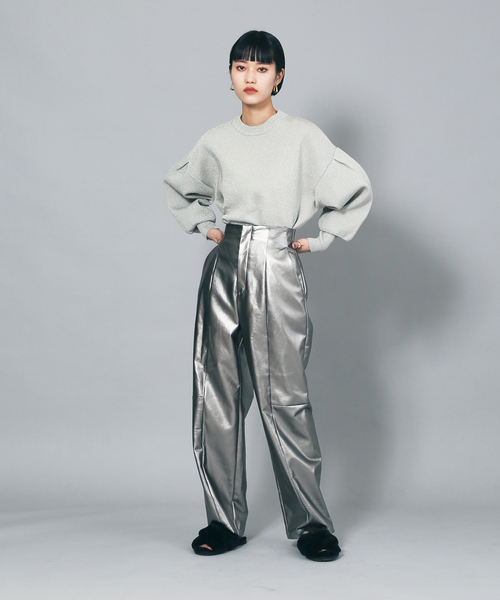 「NOMINE」 パンツ S シルバー レディース_画像2
