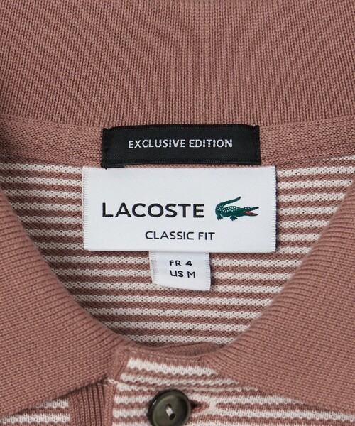 LACOSTE ポロシャツ 「別注」「LACOSTE」 ボーダー スキッパー