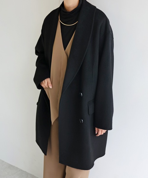 「evernavy」 コート M グレー レディース_画像6