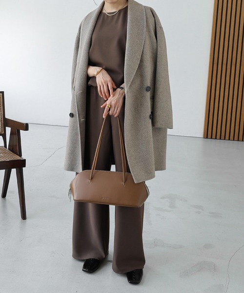 「evernavy」 コート M グレー レディース_画像9