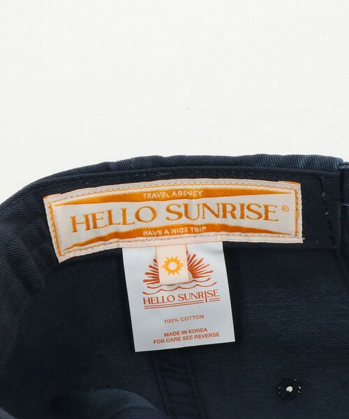 HELLO SUNRISE オレンジキャップ HELLO SUNRISE キャップ 帽子 「別注」「HELLO SUNRISE」 ロゴ