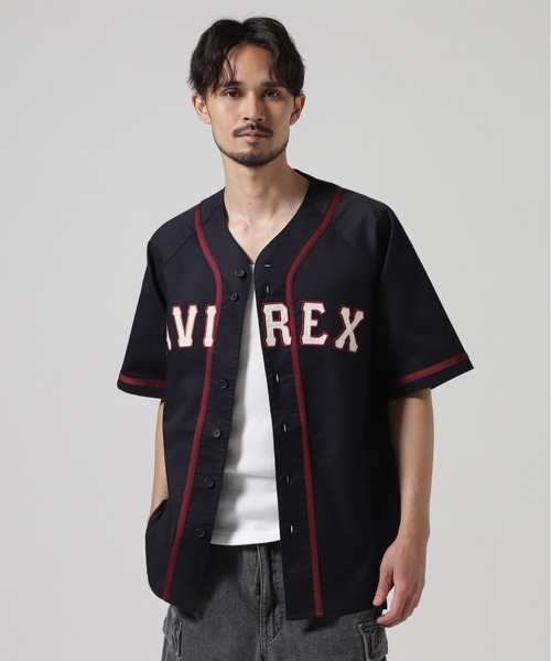 AVIREX シャツ 「WEB＆DEPOT限定」BASEBALL SHIRT ”MANHATTAN