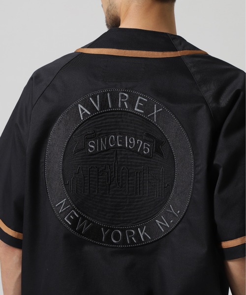 AVIREX シャツ 「WEB＆DEPOT限定」BASEBALL SHIRT ”MANHATTAN