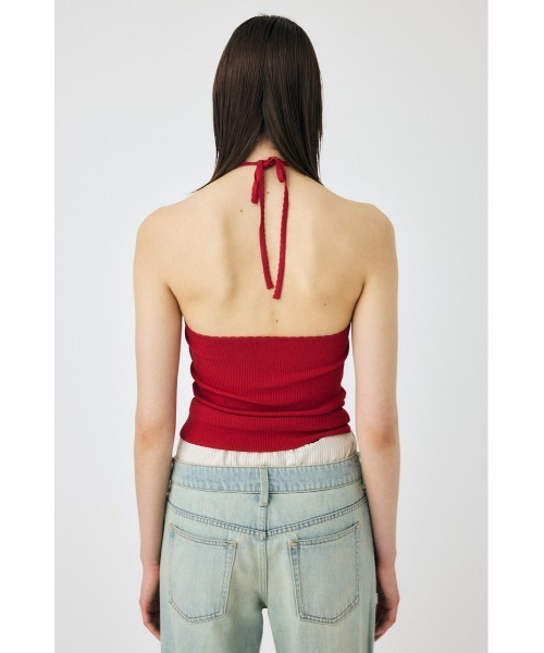 MOUSSY HALTER KNIT キャミ キャミソール レッド MOUSSY HALTER KNIT キャミ キャミソール レッド MOUSSY