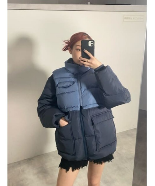 LAGUA GEM（ラグアジェム） ダウンジャケット FREE アイボリー