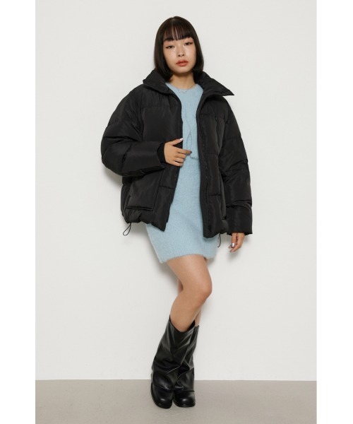 lagua gem ラグアジェム　ブラック ダウンジャケット フリーサイズ　韓国 LAGUA GEM（ラグアジェム） ダウンジャケット FREE アイボリー