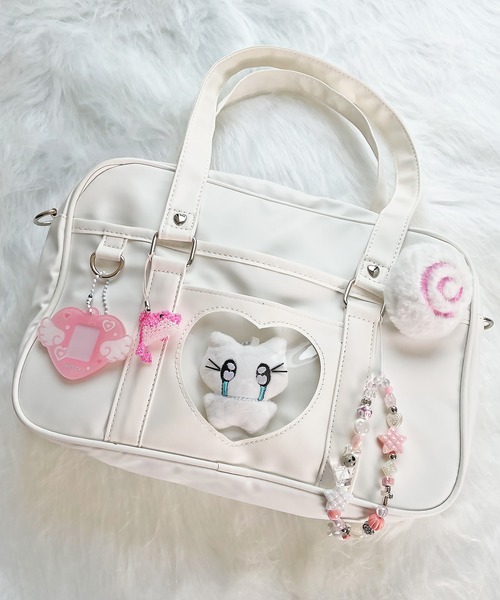 SPINNS（スピンズ） ハンドバッグ 推しを入れたりデコったり♪合皮痛