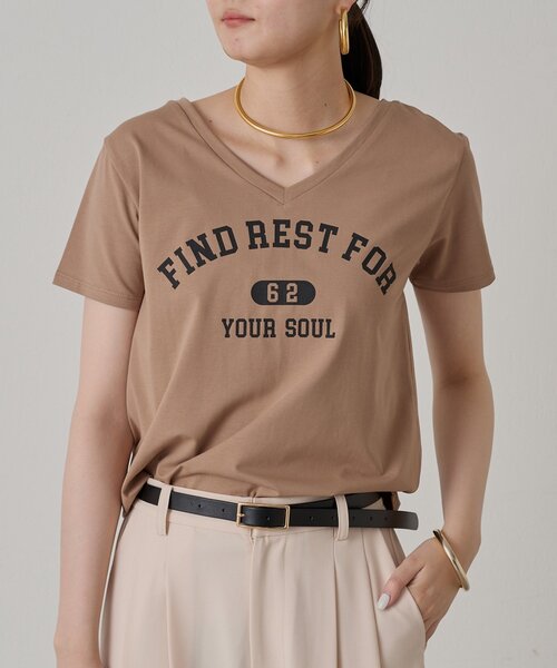 【Loungedress】tシャツ Tシャツ 2WAYロゴプルオーバー 2wayロゴプルオーバーは今シーズンも大人気。 1枚で着映えして