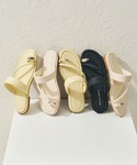 サンダル 夏 メタル パーツ パデット ベルト...の詳細画像1