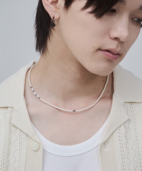 WYZ ネックレス デザイン パールネックレス メンズ : ZOZOTOWN