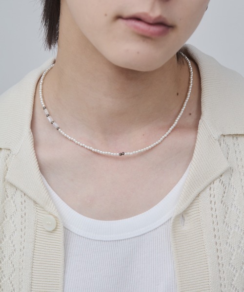 WYZ ネックレス デザイン パールネックレス メンズ : ZOZOTOWN