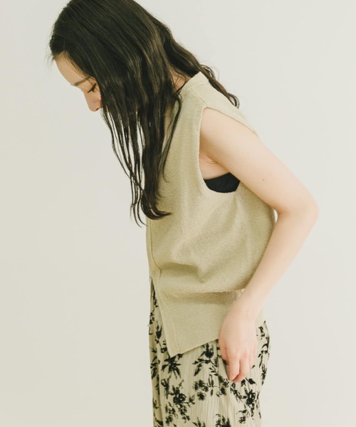 URBAN RESEARCH - レディース　リバーシブル/ユニセックスUiscel　ボアロングベストベストジレ ITEMS URBANRESEARCH ベスト ジレ ブークレジップベスト