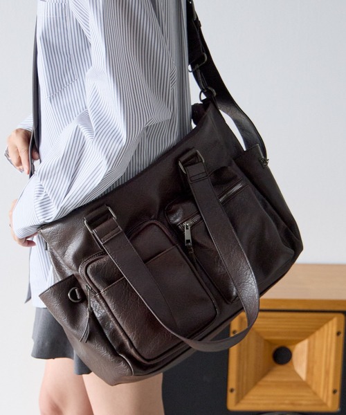 PBLIM ボストンバッグ 「UNISEX/PCポケット付き/500mlペットボトルも