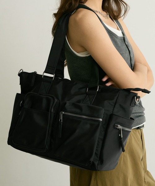 PBLIM ボストンバッグ 「UNISEX/PCポケット付き/A4サイズ収納可能