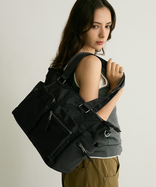 PBLIM ボストンバッグ 「UNISEX/PCポケット付き/A4サイズ収納可能