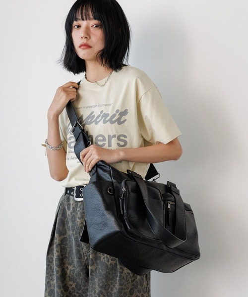 PBLIM ボストンバッグ 「UNISEX/PCポケット付き/500mlペットボトルも