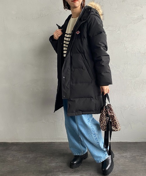 Danton（ダントン） ダウンコート M ライトカーキ レディース