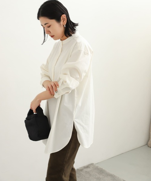 「URBAN RESEARCH DOORS」 長袖チュニック MEDIUM オフホワイト レディース