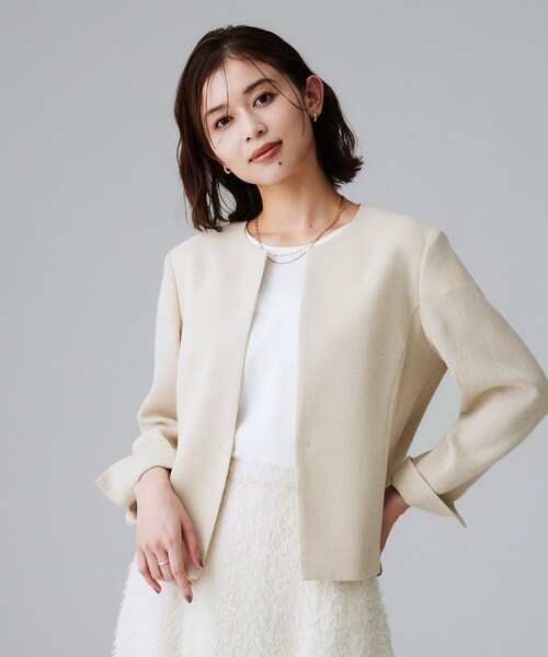 UNTITLED（アンタイトル） ジャケット ノーカラージャケット 「短丈